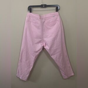 Levi’s Women’s Pants Size 10 Pink Ankle Cropped Tapered Stretch Mid Rise Cotton